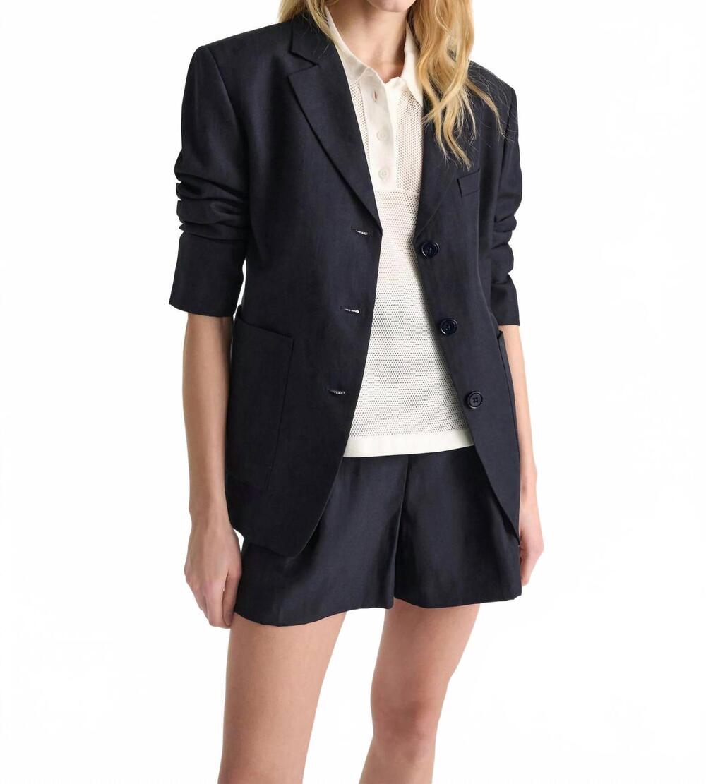 NEW DOROTHEE SCHUMACHER summer cruise jacket in navy